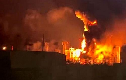 У Курській області РФ після атаки дронів палає нафта